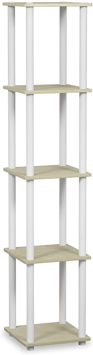 Bookshelf: Turn-N-Tube 5-Tier Corner Square Rack Display Shelf