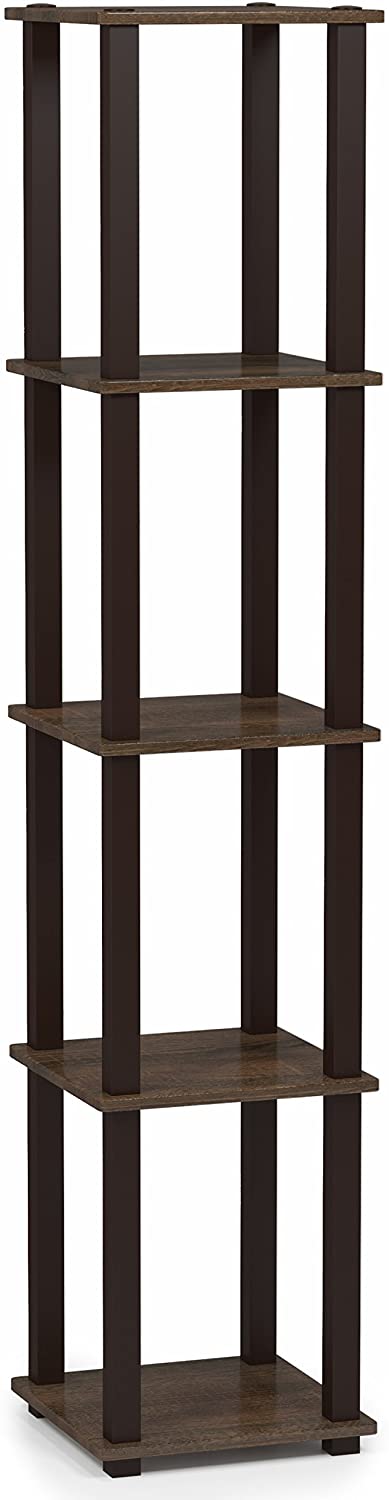 Bookshelf: Turn-N-Tube 5-Tier Corner Square Rack Display Shelf
