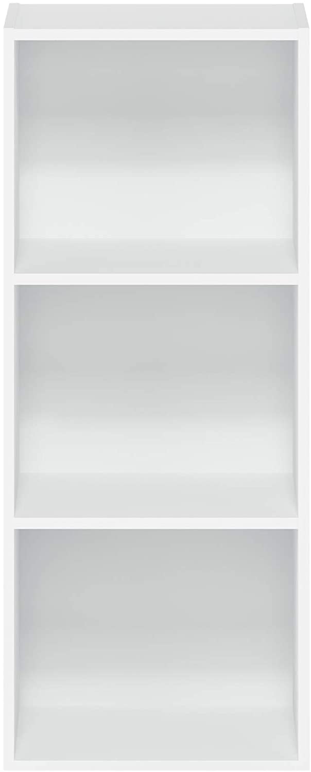 Bookshelf: White 3-Tier Open Shelf Bookcase