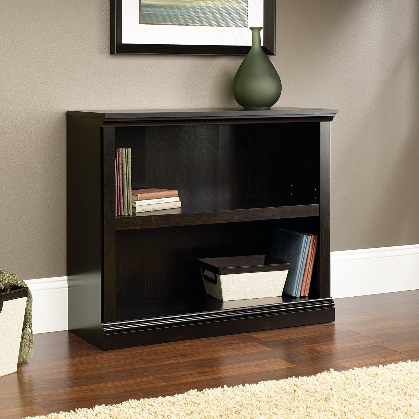 Bookshelf: Wooden 2-Shelf Bookcase