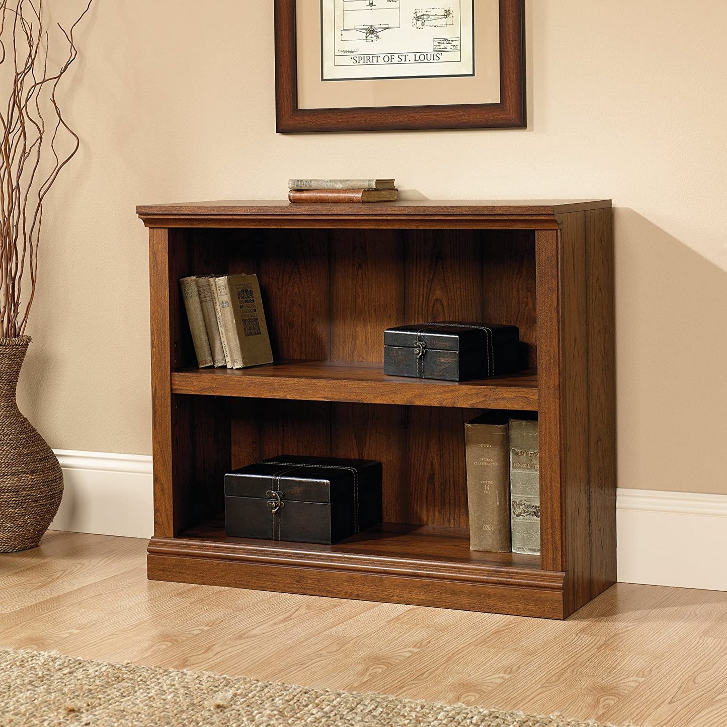 Bookshelf: Wooden 2-Shelf Bookcase