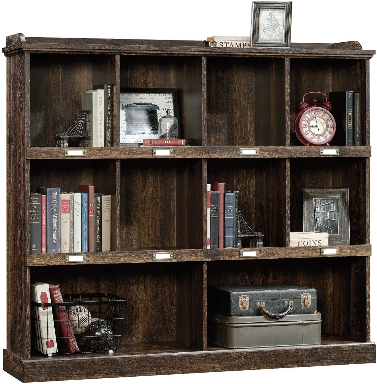 Bookshelf: Wooden Oak Finish Bookcase