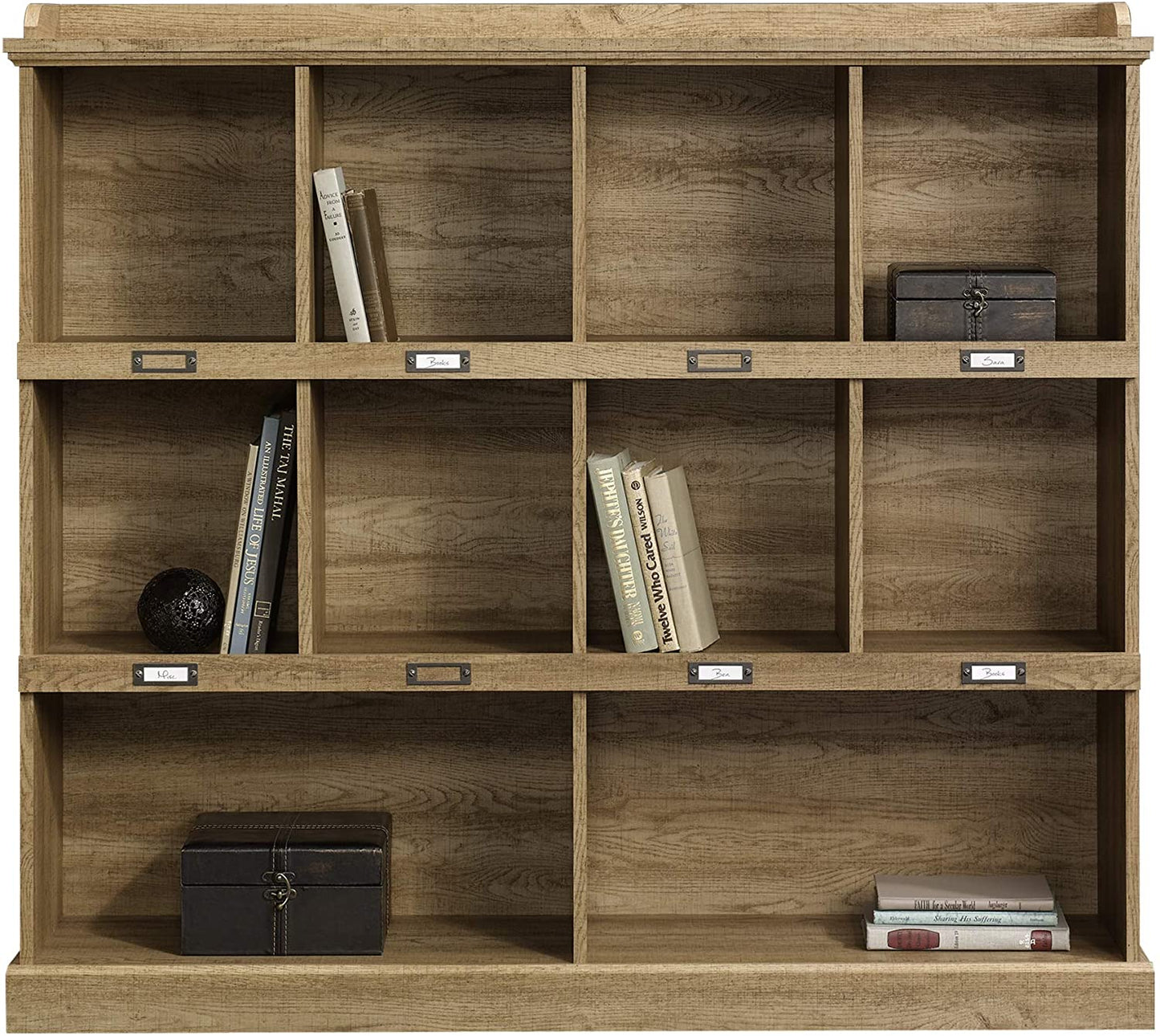 Bookshelf: Wooden Oak Finish Bookcase