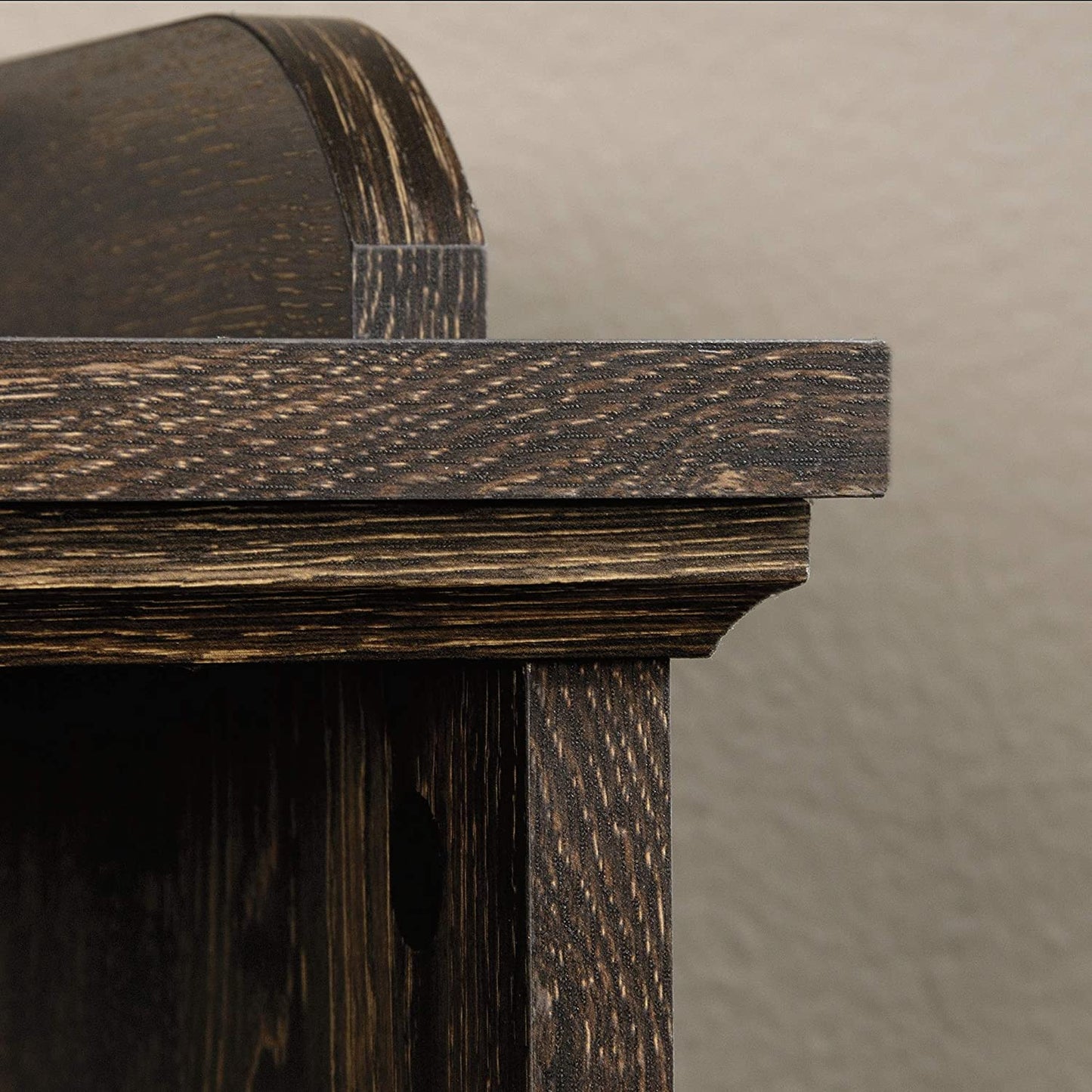 Bookshelf: Wooden Oak Finish Bookcase