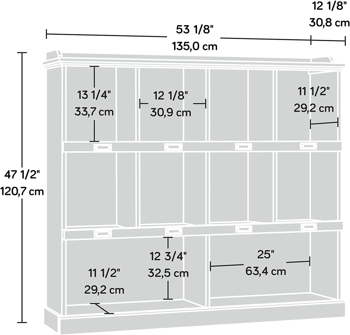 Bookshelf: Wooden Oak Finish Bookcase