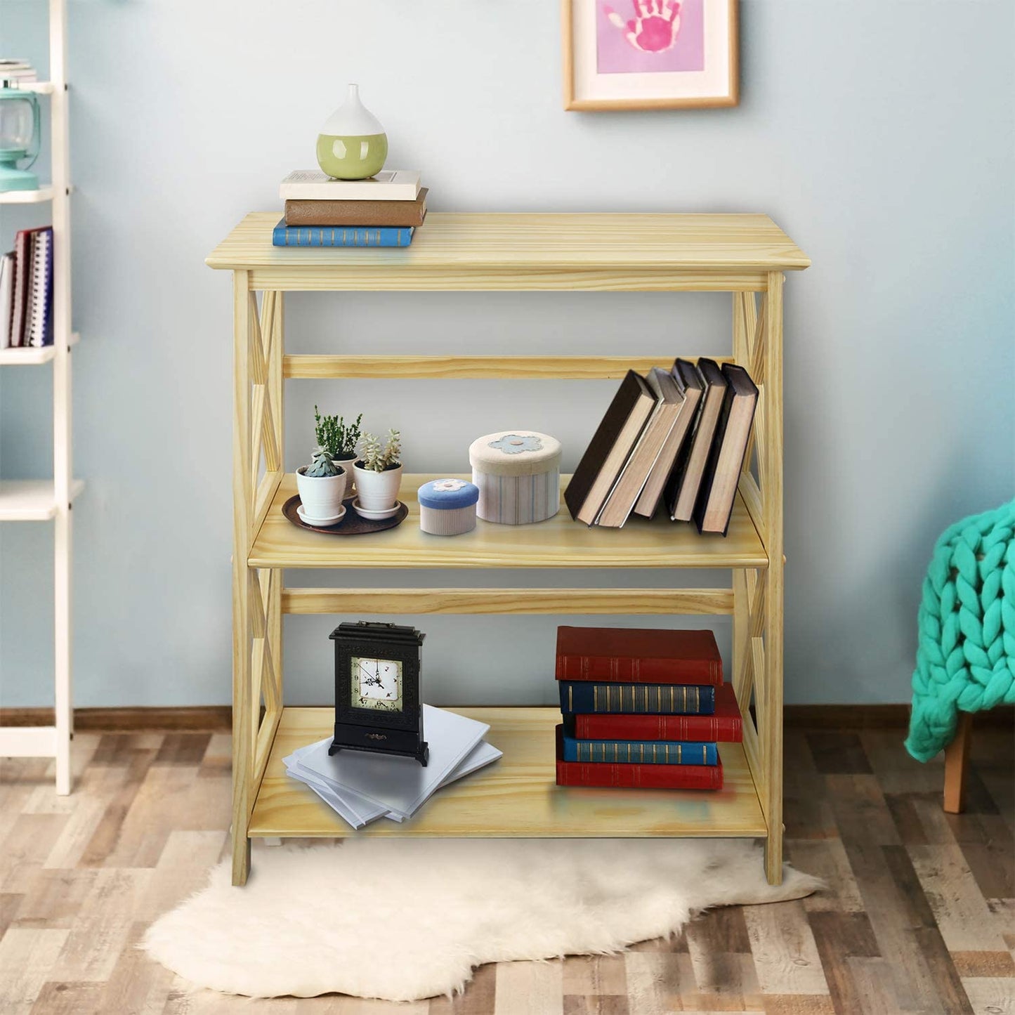 Bookshelf: X-Design Style 3-Shelf Bookcase