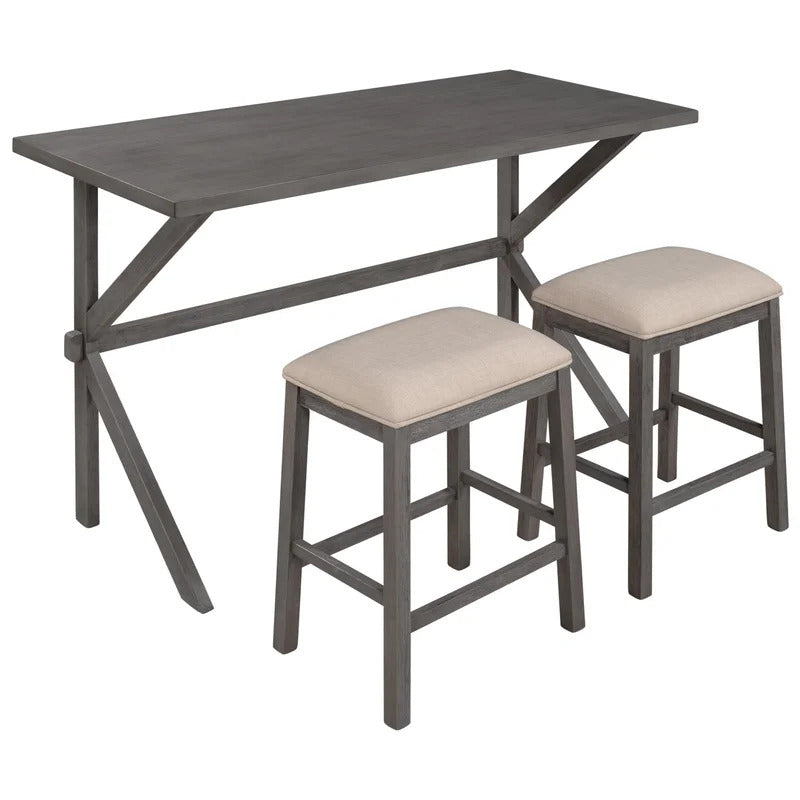 Breakfast Table: 2 Seater Counter Height Dining Set