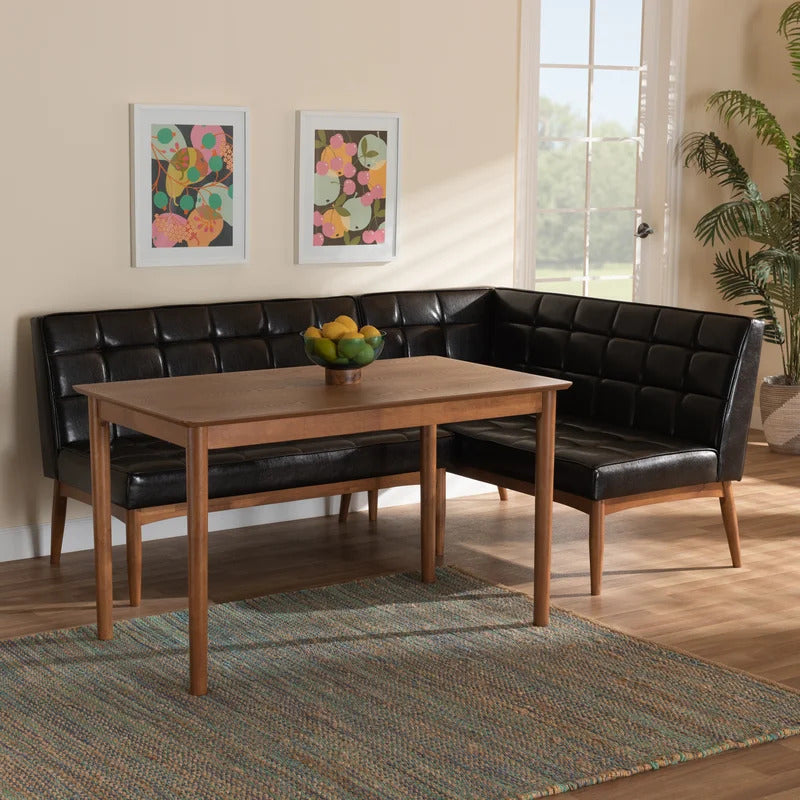 Breakfast Table: 4 Person Breakfast Nook Dining Set