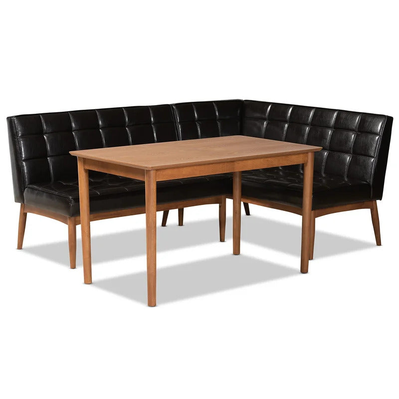 Breakfast Table: 4 Person Breakfast Nook Dining Set