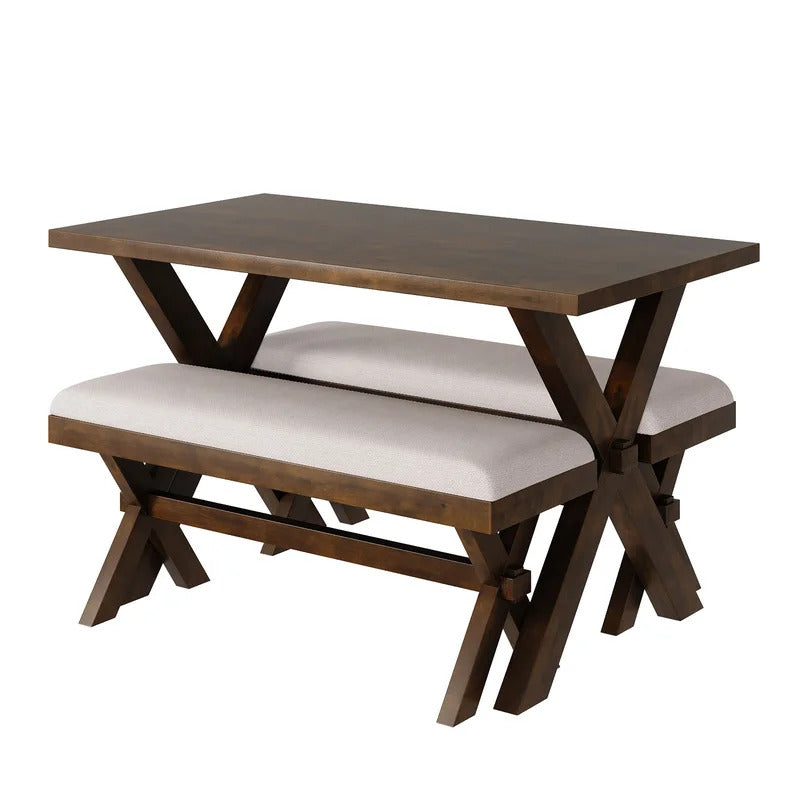 Breakfast Table: 4 Seater Wooden Dining Set