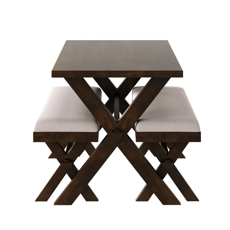 Breakfast Table: 4 Seater Wooden Dining Set