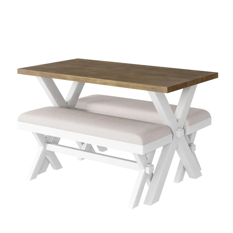 Breakfast Table: 4 Seater Wooden Dining Set