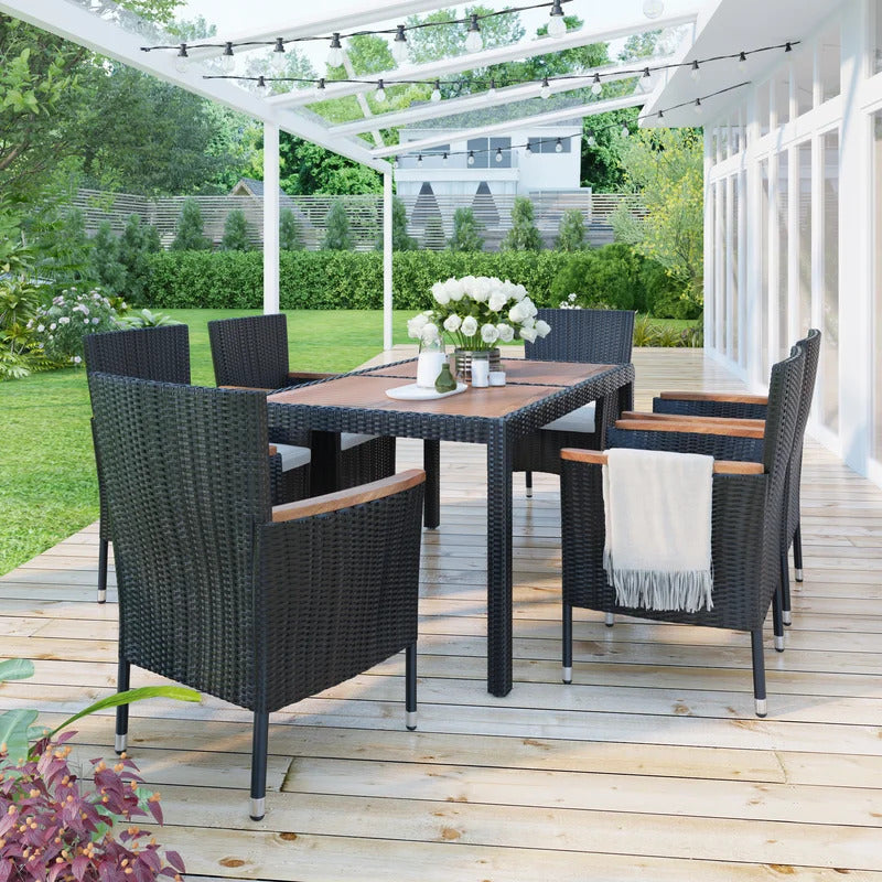 Breakfast Table: 6 Seater Dining Set