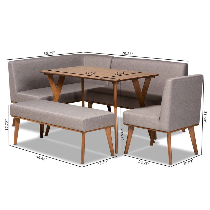 Breakfast Table: 6 Seater Dining Set