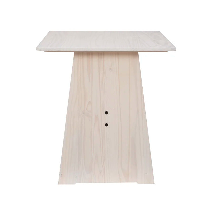 Breakfast Table: Pine Solid Wood Breakfast Nook Dining Set