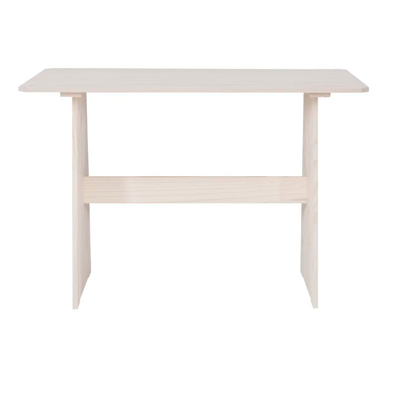 Breakfast Table: Pine Solid Wood Breakfast Nook Dining Set