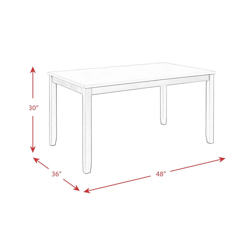 Breakfast Table: Solid Wood Breakfast Nook Dining Set
