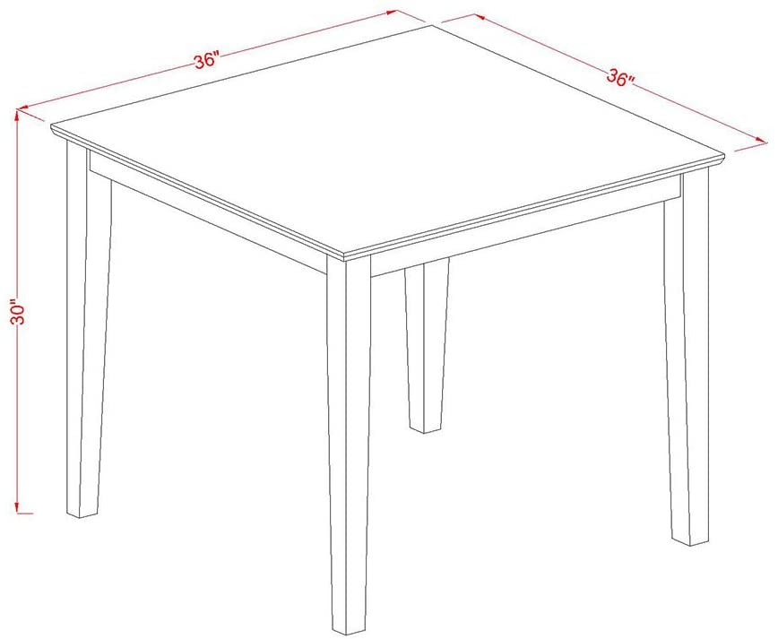 Breakfast Table Triple Crossback Breakfast Nook Dining Set