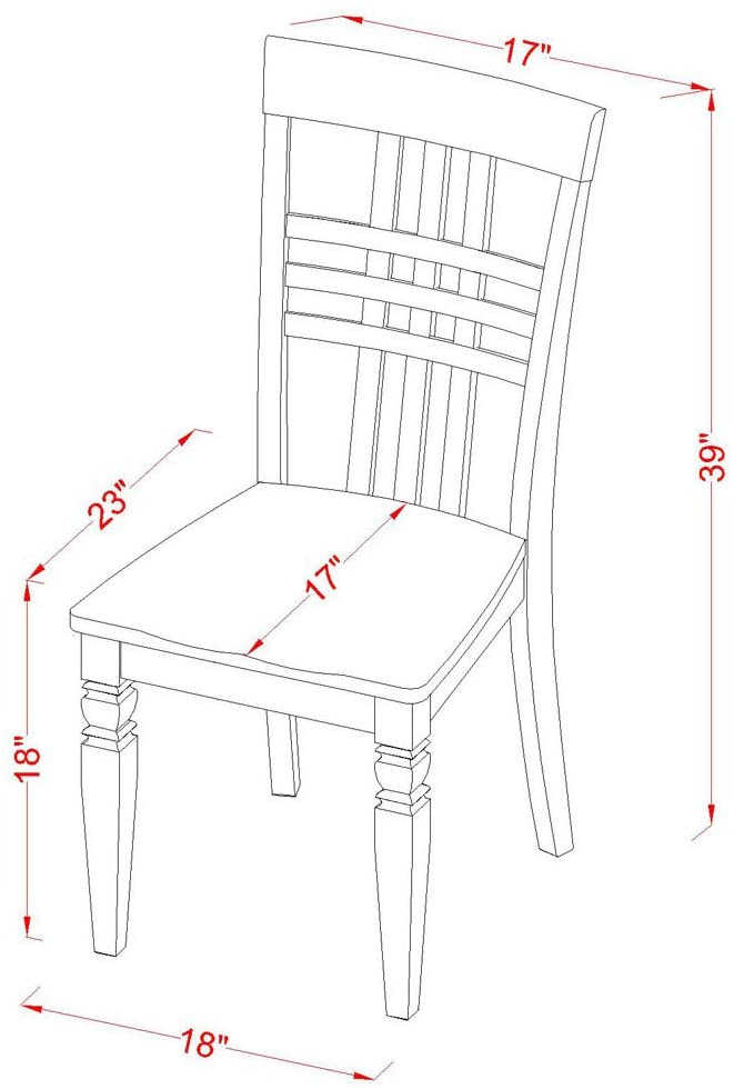 Breakfast Table Triple Crossback Breakfast Nook Dining Set