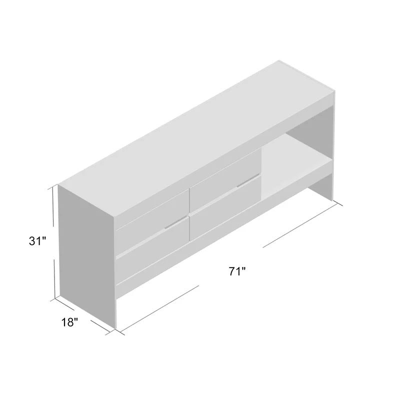 Buffet Table: ACE Floating White Buffet