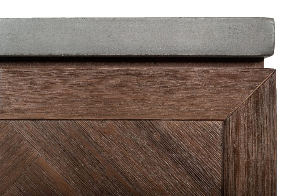 Buffet Table: MAC Concrete Wine Cabinet