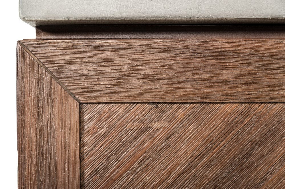 Buffet Table: MAC Concrete Wine Cabinet