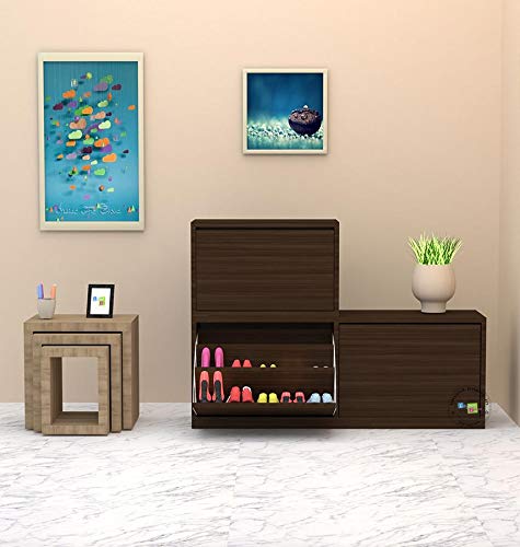 Cabinet Three Piece Elegant Shoe Storage Cabinet
