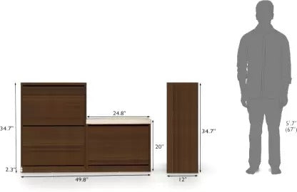Cabinet Three Piece Elegant Shoe Storage Cabinet