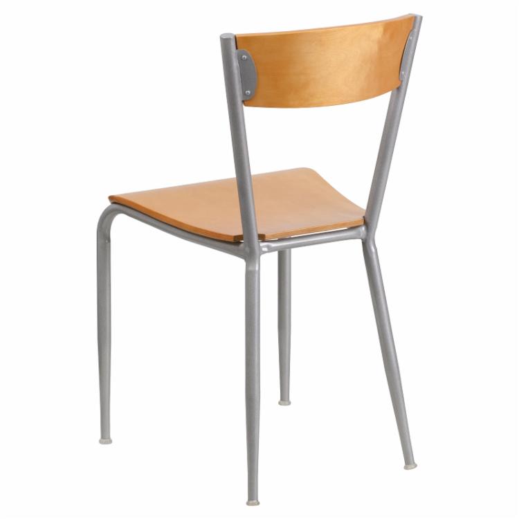 Cafe Chair: 19.5 in. Metal Restaurant Chair