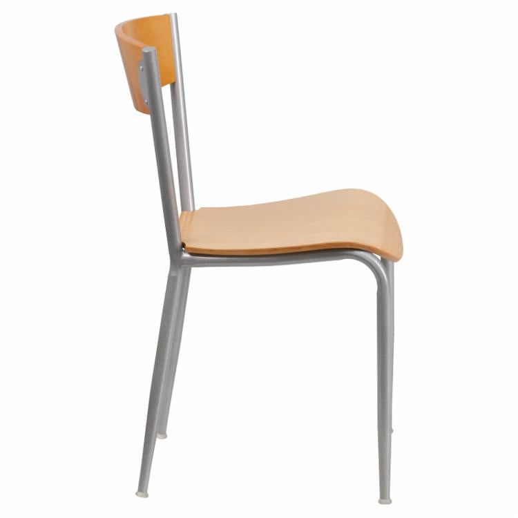Cafe Chair: 19.5 in. Metal Restaurant Chair