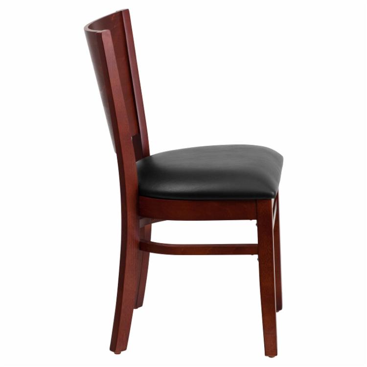 Cafe Chair: 20 in. Solid Back Restaurant Chair