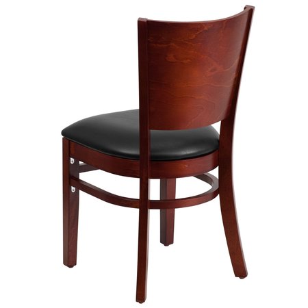 Cafe Chair: 20 in. Solid Back Restaurant Chair