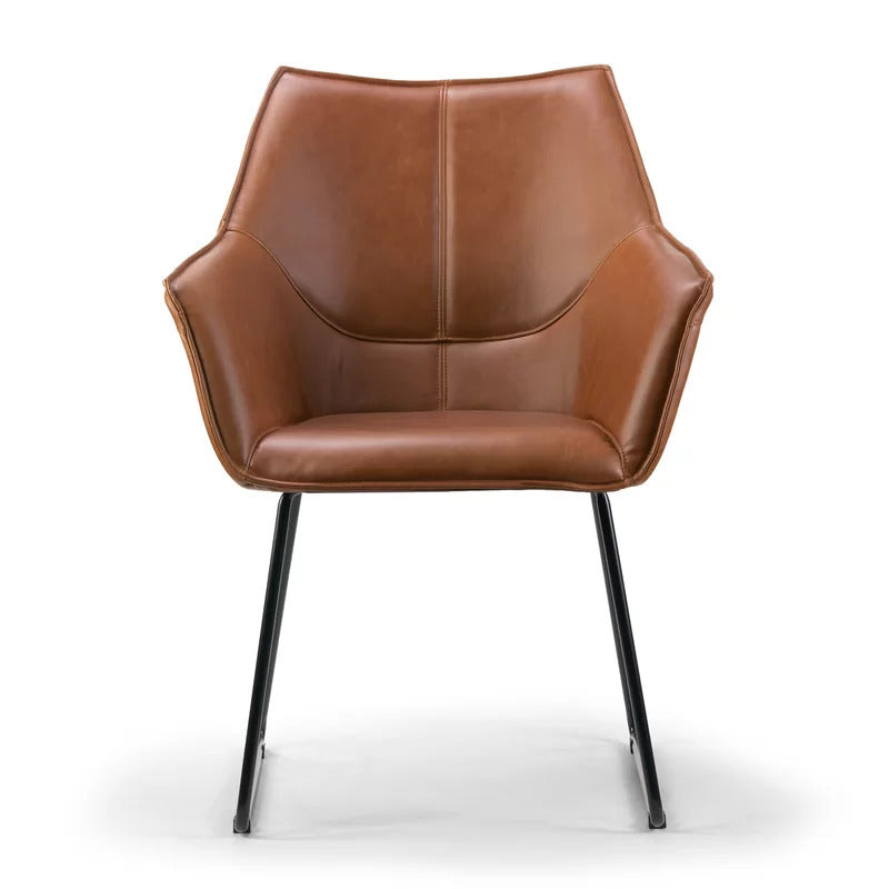 Cafe Chair: Brown Arm Chair, Restaurant Chair