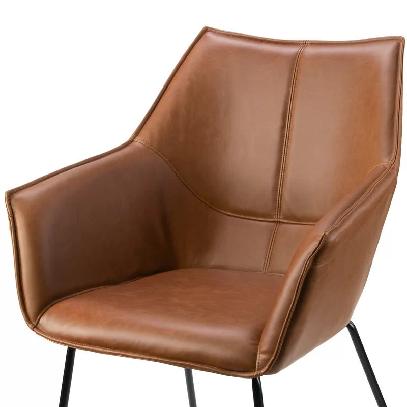Cafe Chair: Brown Arm Chair, Restaurant Chair