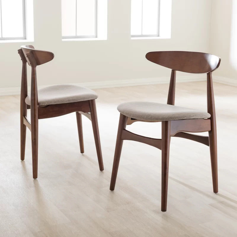Cafe Chair: Brown Restaurant Chair (Set of 2)