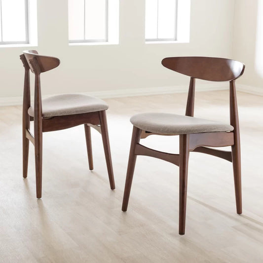 Cafe Chair: Brown Restaurant Chair (Set of 2)