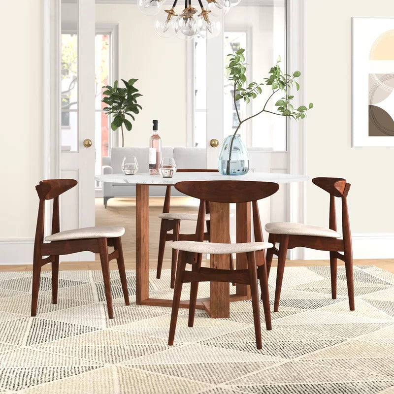 Cafe Chair: Brown Restaurant Chair (Set of 2)