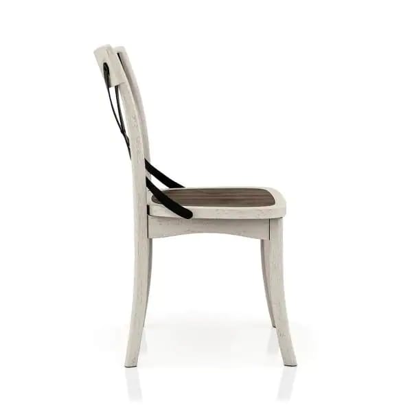 Cafe Chair: Cross Back Side Restaurant Chair (Set of 2)