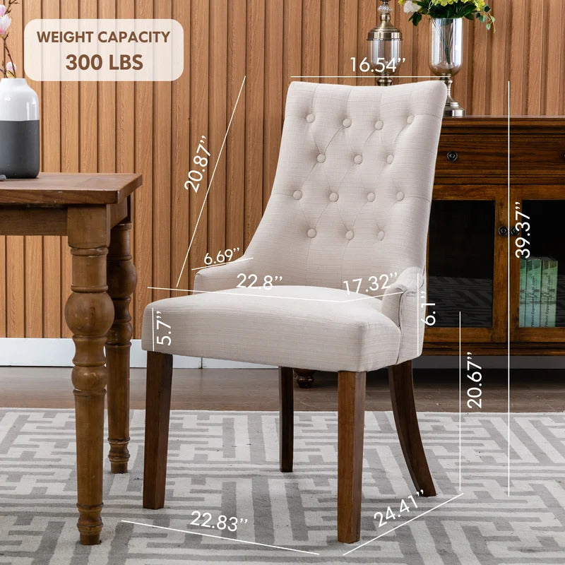 Cafe Chair: Tufted Velvet Chair