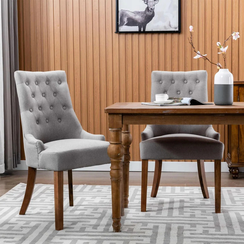 Cafe Chair: Tufted Velvet Chair