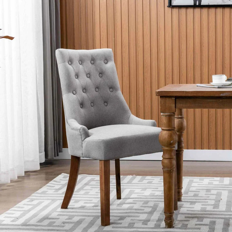 Cafe Chair: Tufted Velvet Chair