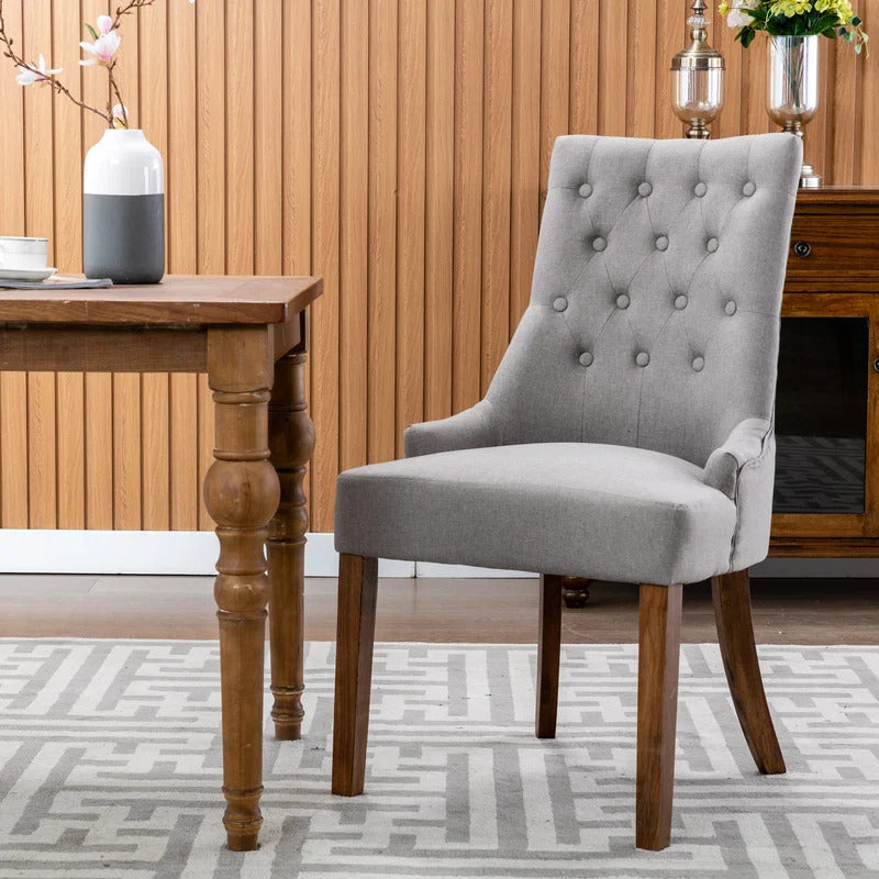 Cafe Chair: Tufted Velvet Chair