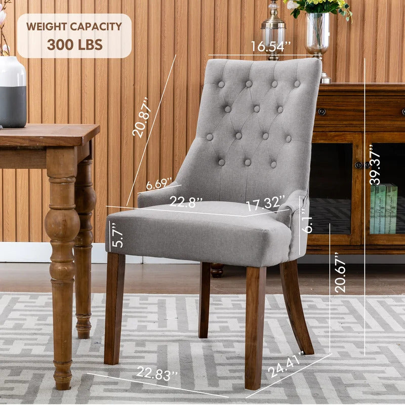 Cafe Chair: Tufted Velvet Chair