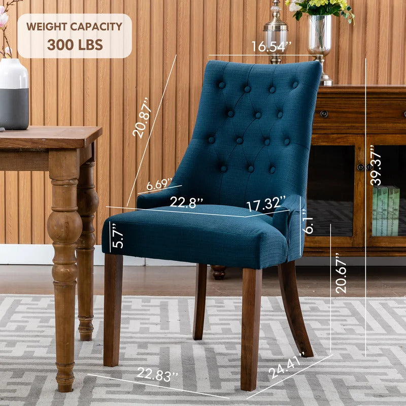 Cafe Chair: Tufted Velvet Chair
