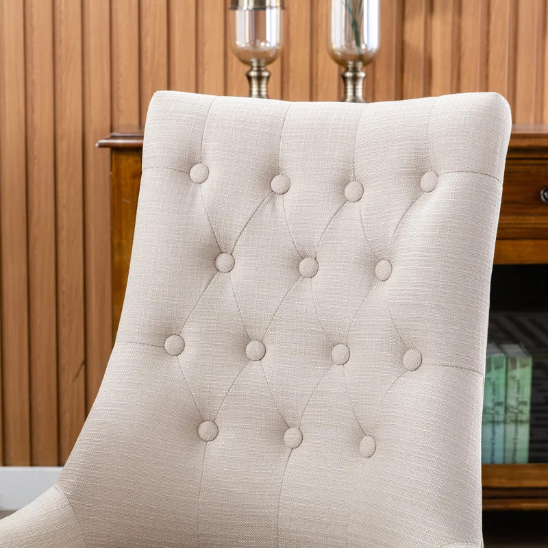 Cafe Chair: Tufted Velvet Chair