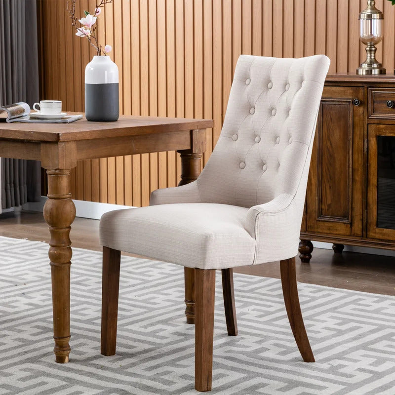 Cafe Chair: Tufted Velvet Chair