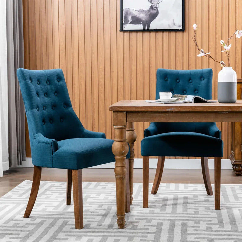 Cafe Chair: Tufted Velvet Chair