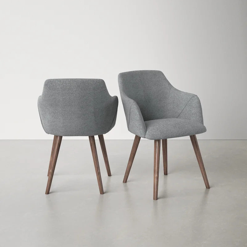 Cafe Chair: Upholstered Arm Restaurant Chair (Set of 2)