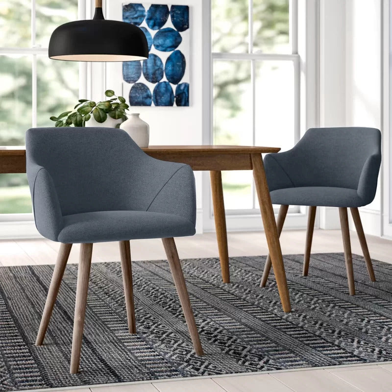 Cafe Chair: Upholstered Arm Restaurant Chair (Set of 2)