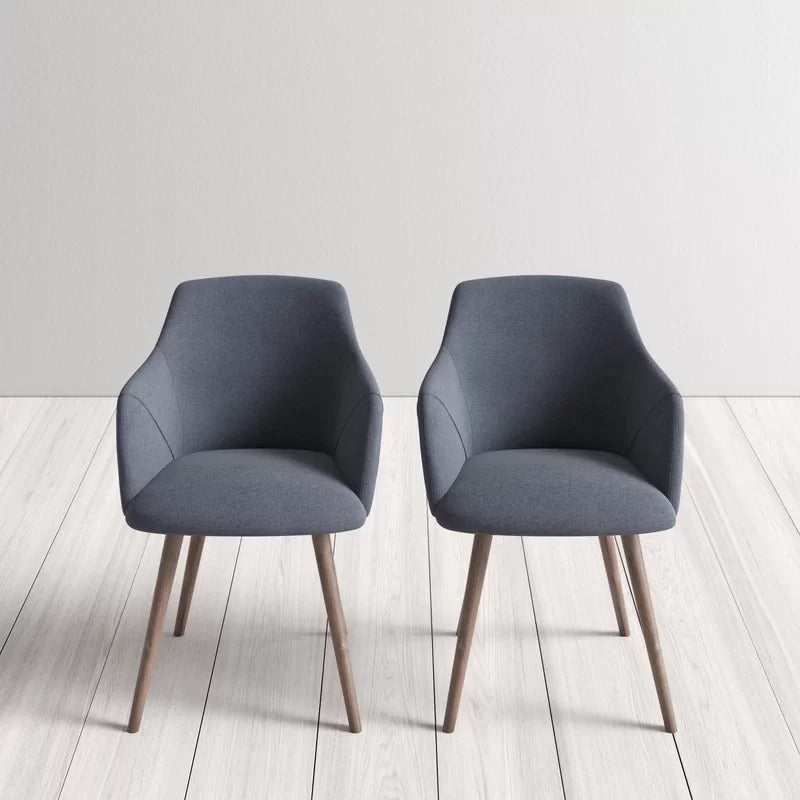 Cafe Chair: Upholstered Arm Restaurant Chair (Set of 2)
